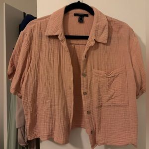 Short Sleeve Linen Top